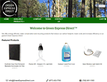 Tablet Screenshot of greenexpressdirect.com